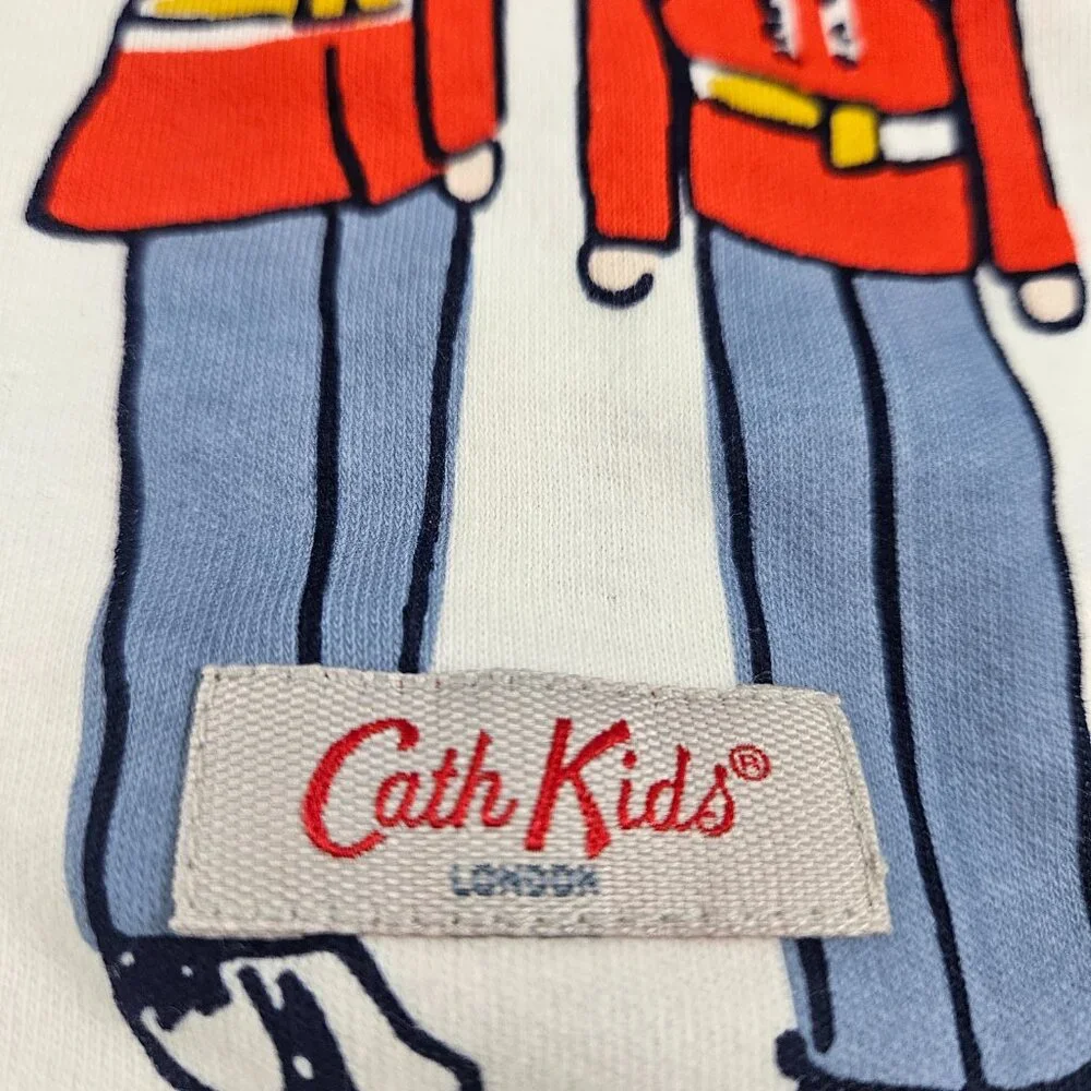 Set of 2 Cath Kids London Baby Bibs White British Royal Guard Terry Back